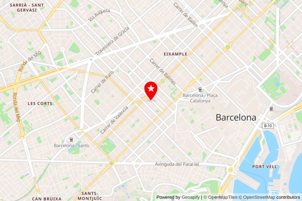 Location: Carrer de Casanova, 69, Eixample, 08011 Barcelona, Spain