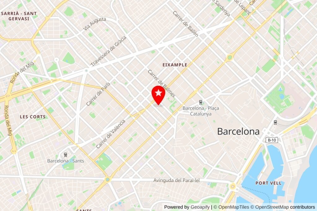 Location: Carrer del Consell de Cent, 261, L'Eixample, Barcelona