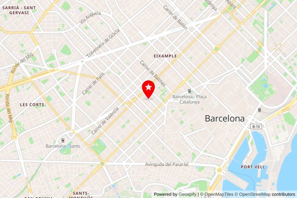 Location: C/ de Muntaner, 55, L'Eixample, 08011 Barcelona, Spain