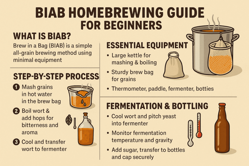 Infographic BIAB Homebrewing Guide