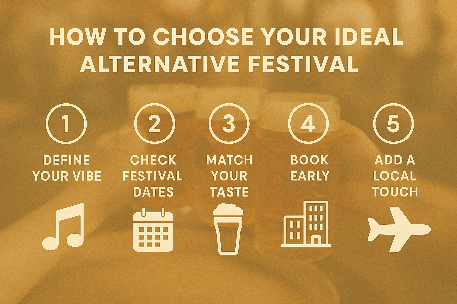 Infographic guide showing how to choose the best European beer festival in 2025.